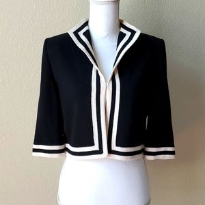 ST.JOHN crop fit boxy cardigan sweater jacket 4